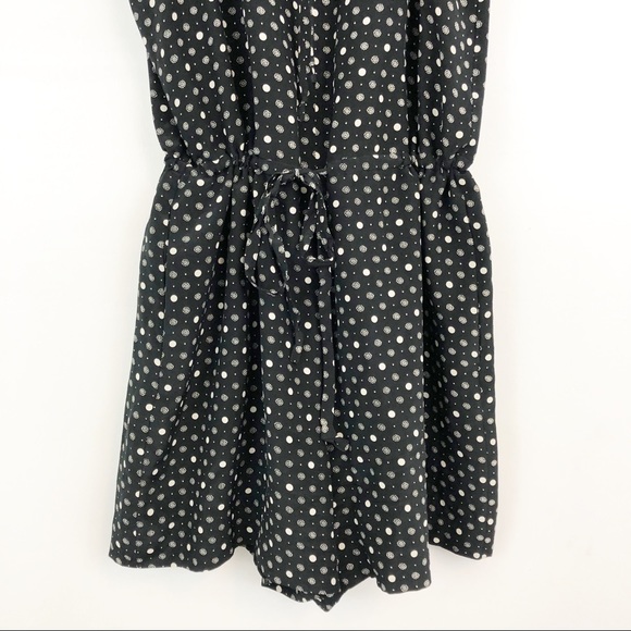 Madewell Petalplay Dotmix Silk Romper (B2) - Picture 5 of 7